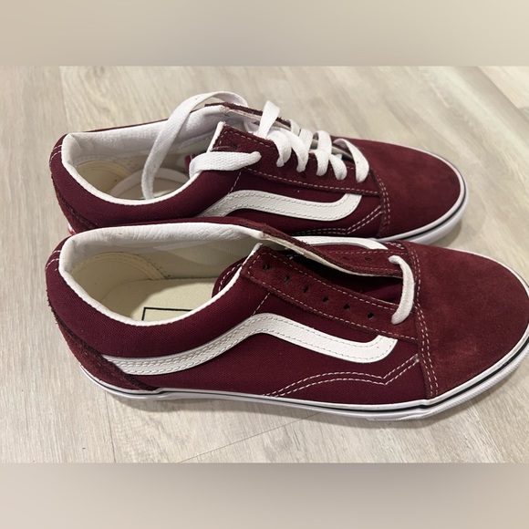 Vans maroon Old Skool shoe size 7 - Picture 4 of 5